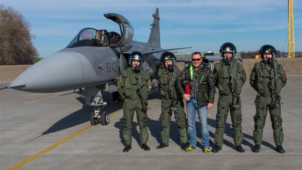 Display piloti Gripen (Zdroj: archiv Martina Haleše)